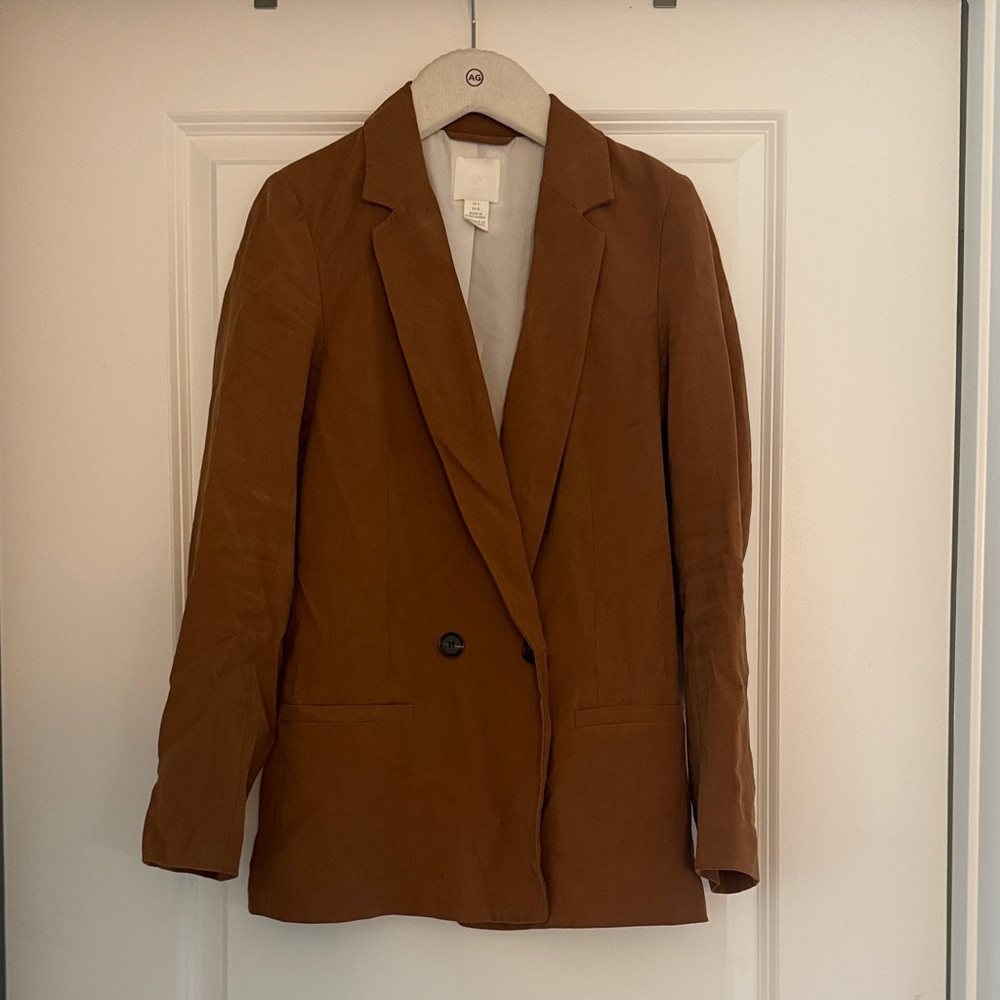H&M Chestnut Brown Single-Button Blazer